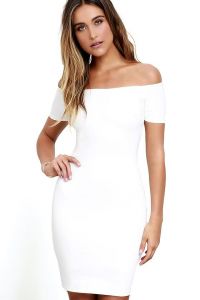 Lulus Me Oh My Off-the-Shoulder Bodycon
