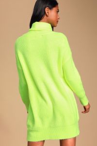 Lulus Snuggly Turtleneck Midi Sweater Dress