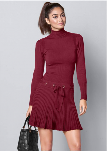 Pleated Sweater Dress VENUS