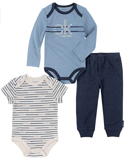 Calvin Klein Baby Boys 3-Pc. Bodysuits & Pants Set