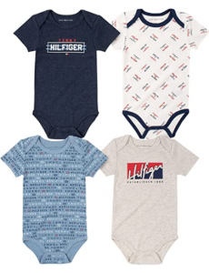 Tommy Hilfiger baby-boys 4 Pieces Pack Bodysuits  | 0 - 3 m