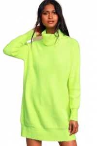 Lulus Snuggly Turtleneck Midi Sweater Dress | S/M