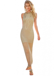 Venus Metallic Crochet Dress | XS, S, M, L, XL