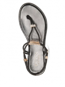GUESS Coins Stretch T-Strap Sandals