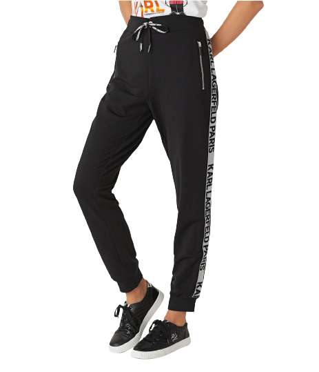 KARL LAGERFELD FRENCH TERRY LOGO TAPE JOGGER