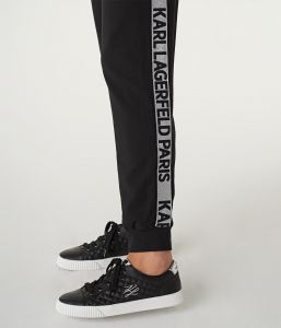 KARL LAGERFELD FRENCH TERRY LOGO TAPE JOGGER