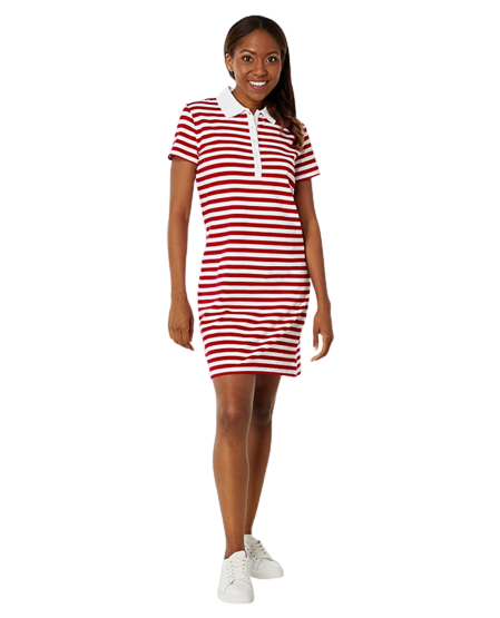Tommy Hilfiger Stripe Polo Logo Tee Dress