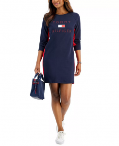 Tommy Hilfiger Women's Logo Sweatshirt Dress | XS, S