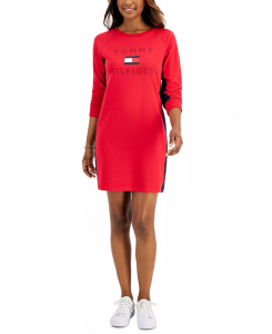 Tommy Hilfiger Women's Logo Sweatshirt Dress | XS