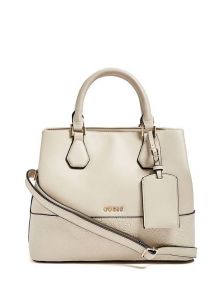 GUESS Olivia Logo-Embossed Shopper Tote nude
