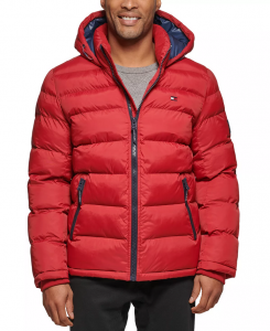 Tommy Hilfiger Men's Quilted Puffer Jacket | S, M, L, XL, XXL