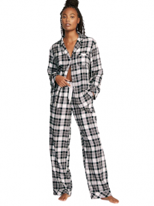 Victoria's Secret Flannel Long Pajama Set | S