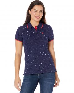U.S. Polo Assn.Dot Print Pique Polo Shirt | S, M, L, XL