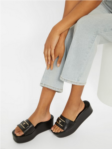 GUESS Faux-Leather Platform Sandals