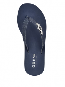 GUESS Marts Dangle Charm Platform Wedge Sandals