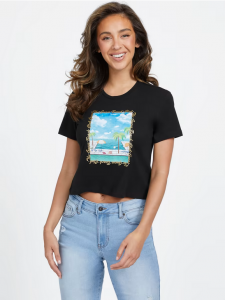 GUESS Eco Beachy Cropped Tee | XS, S, M, L, XL