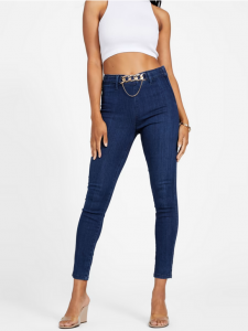 GUESS  Eco Salome High-Rise Chain Skinny Jeans | 26, 27, 28, 29, 30, 31, 32