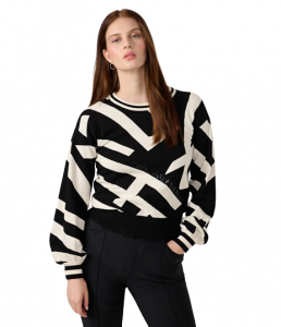 KARL LAGERFELD Geo Pullover Crewneck Sweater | XS, S, M, L, XL