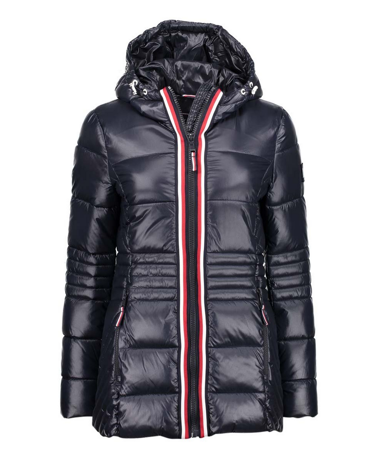 Tommy Hilfiger Womens Fitted Hooded Puffer Jacket