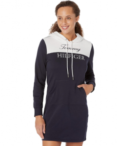 Tommy Hilfiger Color-Block Hoodie Dress | S, M, XL