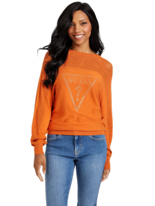 GUESS Lina Rhinestone Logo Sweater | XS, S, M, L, XL