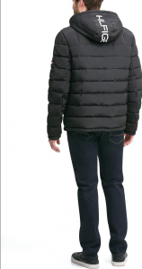 Tommy Hilfiger Men's Sherpa Lined Hooded Quilted Puffer Jacket