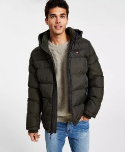 Tommy Hilfiger Men's Quilted Puffer Jacket | M, XL