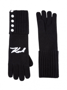 Karl Lagerfeld Logo Longline Gloves | one size
