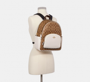 COACH Court Backpack In Signature Canvas