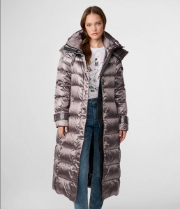KARL LAGERFELD CONTRAST MAXI BELTED LONG PUFFER | XS, S, M, L, XL