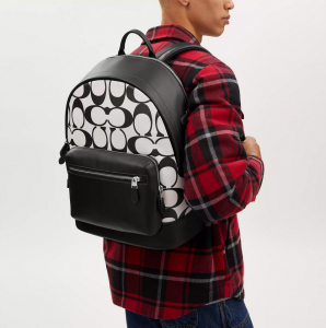 COACH West Backpack In Signature Canvas