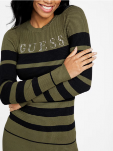 GUESS Luna Sweater Striped Dress