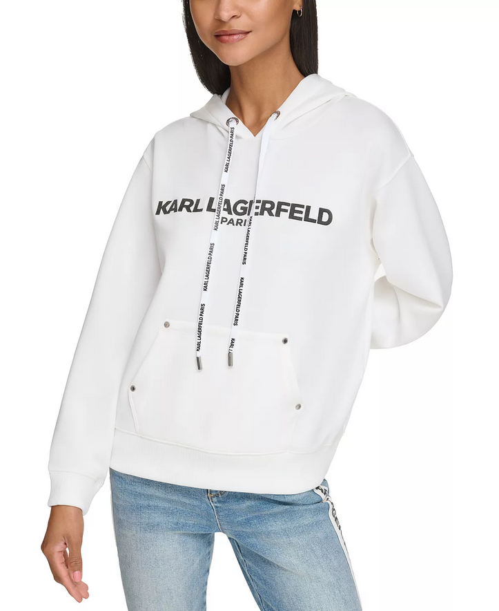 KARL LAGERFELD Women's Logo-Print Hoodie