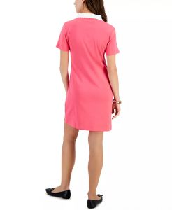 Women's Cotton Short-Sleeve Polo Dress Tommy Hilfiger