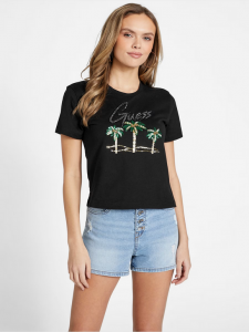 GUESS Eco Embellished Palms Tee