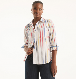 NAUTICA Striped Button-Down Shirt | XS, S, M, L, XL, XXL
