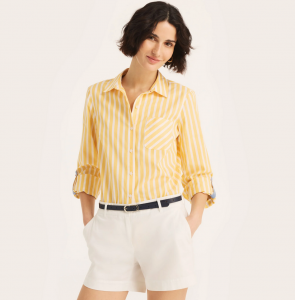 NAUTICA Striped Button-Down Shirt | XS, S, M, L, XL, XXL