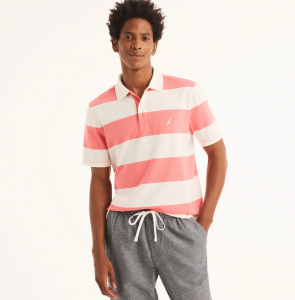 NAUTICA Sustainably Crafted Classic Fit Striped Polo | S, M, L, XL, XXL