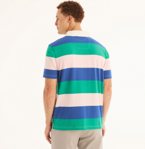 NAUTICA Sustainably Crafted Classic Fit Striped Rugby Polo