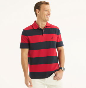 NAUTICA Sustainably Crafted Classic Fit Striped Polo