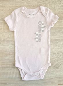 Calvin Klein Baby Girl Bodysuit  | 0 - 3 m, 3 - 6 m