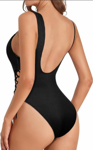 Women Sexy Lace Up One Piece Swimsuit Tempt Me