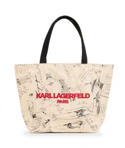 KARL LAGERFELD CANNES CANVAS TOTE