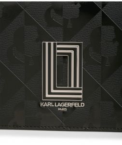 KARL LAGERFELD PARIS SIMONE DOUBLE HEAD KARL FLAP CROSSBODY